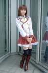 blazer blouse boots cosplay dream_party_2011 nanatsu_no_fushigi_no_owaru_toki pleated_skirt rinami school_uniform skirt thighhighs totika_misaki zettai_ryouiki rating:Safe score:6 user:nil!