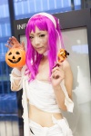 bandages choker cosplay hairband mogeta original pink_hair pumpkin rating:Safe score:0 user:pixymisa