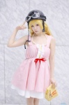 aihara_sakuto bakemonogatari blonde_hair cosplay dress goggles helmet oshino_shinobu rating:Safe score:0 user:nil!