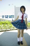 blouse costume glasses loose_socks miniskirt plaid pleated_skirt school_uniform skirt socks tie tokito_ami rating:Safe score:0 user:nil!