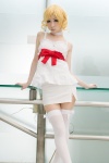 blouse bow catherine catherine_(game) choker cosplay mai skirt thighhighs zettai_ryouiki rating:Safe score:3 user:pixymisa