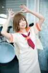 cosplay haibane_renmei halo kaieda_kae rakka sailor_uniform school_uniform tie wings rating:Safe score:0 user:nil!