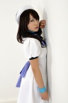 beret cosplay dress higurashi_no_naku_koro_ni houjou_kana ryuuguu_rena rating:Safe score:0 user:nil!