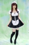 apron blouse corset cosplay hairband katou_mari maid maid_uniform miniskirt original skirt skirt_lift thighhighs zettai_ryouiki rating:Safe score:2 user:nil!