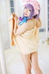 amatsuka_miyu bathroom bathtub cosplay hairbow patchouli_knowledge purple_hair touhou towel rating:Safe score:1 user:nil!