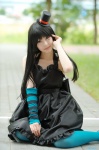 akiyama_mio cosplay dress k-on! merino_moko one_elbow_glove pantyhose top_hat rating:Safe score:0 user:nil!