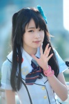 akb48 blouse cosplay hairbow kashiwagi_yuki_(cosplay) kii_anzu school_uniform tie twintails vest rating:Safe score:1 user:pixymisa