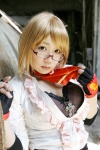 blonde_hair blouse chocoball chokomania cosplay fingerless_gloves glasses gloves looking_over_glasses muriel_spencer rumble_roses rating:Safe score:2 user:nil!