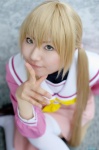blonde_hair cosplay hayate_no_gotoku! ibara sailor_uniform sanzenin_nagi school_uniform thighhighs twintails rating:Safe score:0 user:nil!
