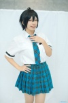 blouse cosplay idolmaster kikuchi_makoto pantyhose pleated_skirt school_uniform sheer_legwear skirt tie yuzuki_yuzun rating:Safe score:0 user:pixymisa