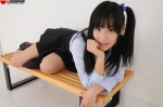 blouse hamada_yuri kneesocks pleated_skirt school_uniform side_ponytail skirt suspenders rating:Safe score:1 user:nil!