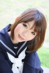 cosplay dead_or_alive higurashi_rin kasumi_(doa) kunoichi ninjin ponytail sailor_uniform school_uniform rating:Safe score:1 user:nil!