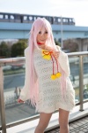 bow choker cosplay heterochromia k nanayo neko_(k) pink_hair sweater rating:Safe score:2 user:pixymisa