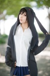 blouse cosplay darth_wooser hoodie kanda_midori original pleated_skirt school_uniform skirt rating:Safe score:2 user:xkaras