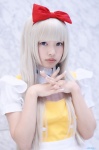 amemiya_kosuzu apron blonde_hair blouse cosplay doraemon dorami hairbow jumper rating:Safe score:0 user:nil!