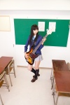 akiyama_mio bass blazer blouse cosplay kneehighs k-on! necoco pleated_skirt school_uniform skirt rating:Safe score:0 user:nil!