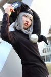amaguri_irufu ball cosplay headdress mayura nanika_wiz_mayura pleated_skirt silver_hair skirt sweater rating:Safe score:0 user:pixymisa