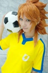 ahoge amemiya_taiyou cosplay crossplay inazuma_eleven_go noko shirt soccer_ball soccer_uniform rating:Safe score:0 user:pixymisa