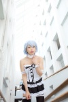 ayanami_rei blue_hair chains collar corset cosplay kaoru's_collection_3 kishimoto_kaoru miniskirt neon_genesis_evangelion skirt thighhighs zettai_ryouiki rating:Safe score:1 user:nil!