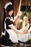 akiyama_mio apron cosplay dress hairband k-on! maid maid_uniform meirin_touka mirror rating:Safe score:1 user:nil!