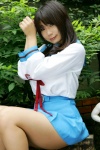 asahina_mikuru chocoball cosplay pleated_skirt sailor_uniform school_uniform skirt suzumiya_haruhi_no_yuuutsu rating:Safe score:2 user:nil!