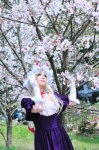 blonde_hair cosplay dress elbow_gloves gloves hat noa touhou yakumo_yukari rating:Safe score:0 user:nil!