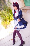 blouse cosplay gokou_ruri hairband mashiro_yuki miniskirt ore_no_imouto_ga_konna_ni_kawaii_wake_ga_nai pantyhose purple_hair purple_legwear shawl skirt rating:Safe score:0 user:nil!