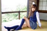 blouse dgc_0060 kikuchi_miwa kneesocks pleated_skirt school_uniform skirt vest rating:Safe score:2 user:nil!