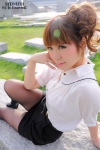 black_legwear blouse chignon necklace pantyhose skirt watch yukino rating:Safe score:2 user:pixymisa