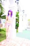 bikini cosplay fate/series fate/stay_night hair_ribbons matou_sakura purple_hair sachi_budou side-tie_bikini swimsuit rating:Safe score:0 user:nil!