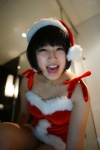bathroom cosplay dress original santa_costume sayaka stocking_cap rating:Safe score:0 user:nil!