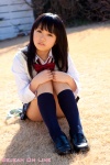 blouse costume kneesocks kurokawa_yui pleated_skirt school_uniform skirt sweater_vest rating:Safe score:0 user:nil!