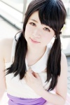 akb48 blouse cosplay hairbow hair_ties kii_anzu twintails watanabe_mayu_(cosplay) rating:Safe score:0 user:pixymisa