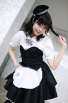 apron beret blouse corset cosplay kaieda_kae maid maid_in_angels maid_uniform miniskirt skirt thighhighs rating:Safe score:2 user:nil!