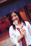 blouse costume eikura_nana lollipop miniskirt plaid pleated_skirt school_uniform skirt tie rating:Safe score:0 user:nil!