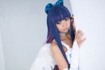 choker cosplay dress hairbow multi-colored_hair necoco panty_&_stocking_with_garterbelt shimapan_and_stocking_necosmo stocking_(psg) wings rating:Questionable score:1 user:nil!