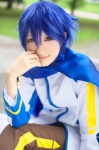 blue_hair cosplay crossplay default_costume jacket kaito kuuya scarf trousers vocaloid rating:Safe score:0 user:nil!