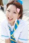 amaguri_irufu bachou_mouki blouse cosplay hair_clip ikkitousen scarf school_uniform tie rating:Safe score:0 user:pixymisa