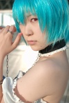 ayanami_rei blue_hair cosplay kabi lace leash neon_genesis_evangelion red_eyes ruffles rating:Safe score:0 user:nil!