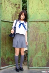 bookbag costume kneesocks minami_yui miniskirt pleated_skirt sailor_uniform school_uniform skirt rating:Safe score:0 user:nil!