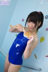 bathroom bathtub jouno_sae one-piece_swimsuit ponytail soap_suds swimsuit wet rating:Safe score:1 user:nil!