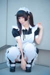 apron cosplay dress hairband heterochromia maid maid_uniform original ririka thighhighs twintails rating:Safe score:2 user:pixymisa
