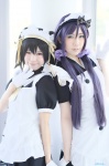 ai_(iv) apron cosplay dress gloves hairband hana_(ii) love_live!_school_idol_project maid maid_uniform purple_hair toujou_nozomi twintails yazawa_niko rating:Safe score:0 user:nil!