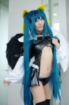 bikini_bottom cosplay dizzy guilty_gear hairbow jacket pantyhose swimsuit tail thighhighs twintails underboob wings yui rating:Safe score:2 user:nil!