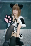 animal_ears black_legwear cape cat_ears cosplay dress narihara_riku original paw_gloves thighhighs zettai_ryouiki rating:Safe score:0 user:nil!