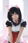 apron bows cosplay dress hairband kurasaka_kururu maid maid_uniform rating:Safe score:5 user:Kryzz