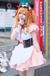 apron asahina_mikuru cosplay dress hairband orange_hair pantyhose satsura sheer_legwear suzumiya_haruhi_no_yuuutsu waitress waitress_uniform rating:Safe score:0 user:nil!