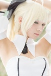 bianco blonde_hair cosplay dress fate/grand_order hairbow saber saber_lily usakichi rating:Safe score:2 user:nil!