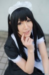 akiyama_mio apron cosplay dress hairband k-on! maid maid_uniform wakame rating:Safe score:0 user:nil!