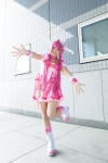 aisaka_ami boots choker cosplay cure_happy dress hoshizora_miyuki miniskirt pink_hair pretty_cure skirt smile_precure! tiara wristband rating:Safe score:0 user:pixymisa